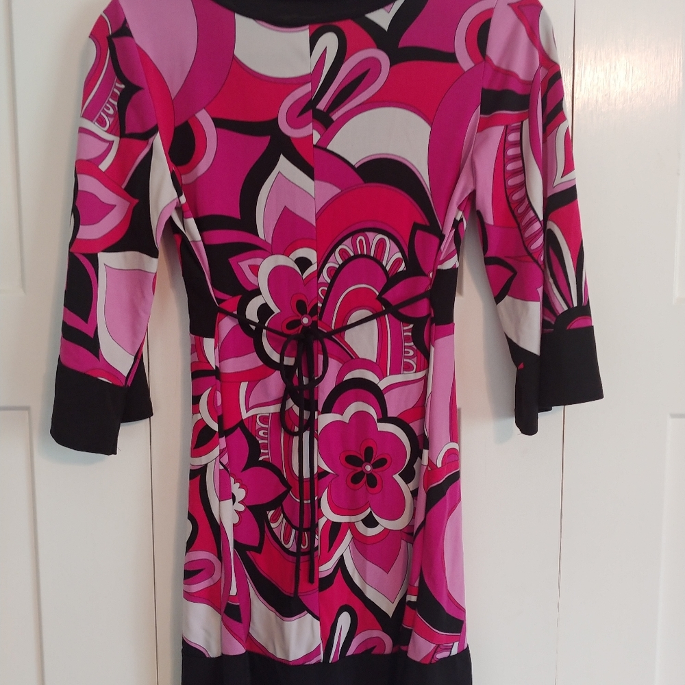 Floral dress / long top mid-length sleeves